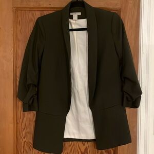 H&M green blazer
